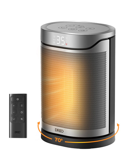 Dreo Smarter Heizlüfter Energiesparend Leise, 1500W PTC Kerarmik Heizung mit Thermostat, 3 Modi, 70° Oszillation, WLAN Alexa & Google Assistant Elektroheizung, Überhitzungs-Kippschutz, Heater314S